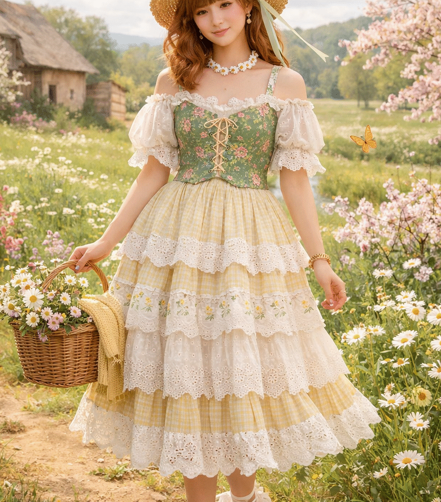 Cottagecore look printemps 2026 outfit