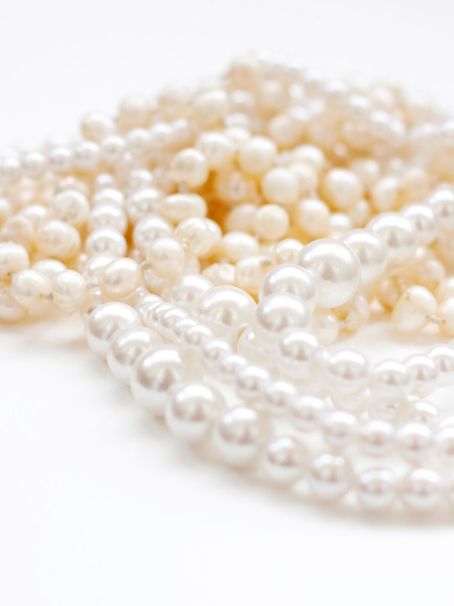 Classic white pearl necklaces, timeless and elegant